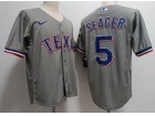 Texas Rangers #5 Corey Seager Grey Cool Base Jersey