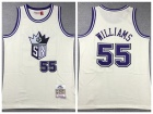 Sacramento Kings #55 Jason Williams Cream Throwback Jersey