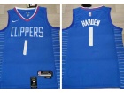 Nike Los Angeles Clippers #1 James Harden Blue Jersey