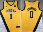 Nike Indiana Pacers #0 Tyrese Haliburton Yellow 2022-23 Jersey