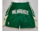 Milwaukee Bucks Green Throwback Shorts