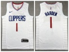 Los Angeles Clippers #1 James Harden White Jersey