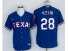 Texas Rangers #28 Jonah Heim Royal Blue Cool Base Jerseys