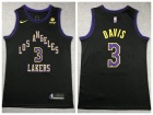 Los Angeles Lakers #3 Anthony Davis Black 2024 City Jersey