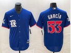 Texas Rangers #53 Adolis García Royal Blue New Style Cool Base Jersey