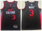 Miami Heat #3 Dwyane Wade 2024 Black City Jersey