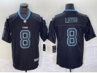 Tennessee Titans #8 Will Levis Black Lights Out Limited Jersey