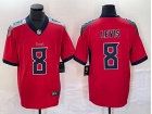 Tennessee Titans #8 Will Levis Red Inverted Limited Jersey