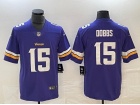 Minnesota Vikings #15 Joshua Dobbs Purple Limited Jersey