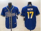 Los Angeles Rams #17 Puka Nacua Blue Baseball Jersey