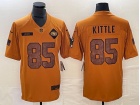 San Francisco 49ers #85 George Kittle Brown Salute to Service Limited Jersey