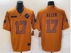 Buffalo Bills #17 Josh Allen Brown Salute to Service Limited Jersey