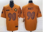 Pittsburgh Steelers #90 T.J. Watt Brown Salute to Service Limited Jersey