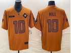 Miami Dolphins  #10 Tyreek Hill Brown Salute to Service Limited Jersey