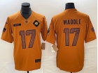 Miami Dolphins #17 Jaylen Waddle Brown Salute to Service Limited Jersey