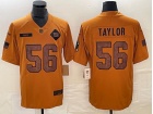 New York Giants #56 Lawrence Taylor Brown Salute to Service Limited Jersey