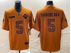 New York Giants #5 Kayvon Thibodeaux Blue Brown Salute to Service Limited Jersey