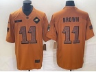 Philadelphia Eagles #11 Aj Brown Brown Salute to Service Limited Jersey