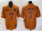 Dallas Cowboys #7 Trevon Diggs Brown Salute to Service Limited Jersey