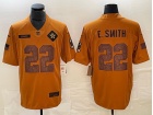 Dallas Cowboys #22 E.Smith Brown Salute to Service Limited Jersey