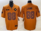 Dallas Cowboys #88 CeeDee Lamb Brown Salute to Service Limited Jersey