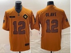 New Orleans Saints #12 Chris Olave Brown Salute to Service Limited Jersey