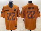 Tennessee Titans #22 Derrick Henry Brown Salute to Service Limited Jersey