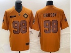 Las Vegas Raiders #98 Maxx Crosby Brown Salute to Service Limited Jersey