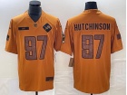 Detroit Lions #97 Aidan Hutchinson Brown Salute to Service Limited Jersey