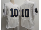 Norte Dame Fighting Irish #10 White Jersey