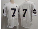 Norte Dame Fighting Irish #7 White Jersey