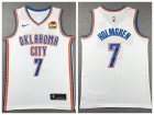 Oklahoma City Thunder #7 Chet Holmgre White Jersey