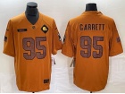 Cleveland Browns #95 Myles Garrett Brown Salute to Service Limited Jersey