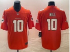 Miami Dolphins #10 Tyreek Hill Orange Baseball Jersey