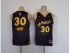 Youth Golden State Warriors #30 Stephen Curry 2024 Black City Jersey