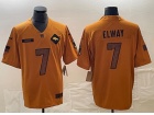 Denver Broncos #7 John Elway Brown Salute To Service Jersey