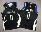 Youth Milwaukee Bucks #0 Damian Lillard 2022-23 City Jersey