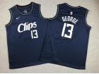 Youth Los Angeles Clippers #13 Paul George Navy Blue 2024 City Jersey