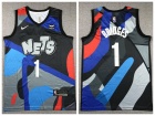 Brooklyn Nets #1 Mikal Bridges Black 2024 City Jersey