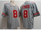 Ohio State Buckeyes #8 Cade Stover Grey Limited Jersey