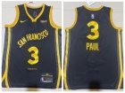 Golden State Warriors #3 Chris Paul Black 2024 Black City Jersey