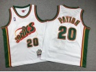 Youth Seattle SuperSonics #20 Gary Payton White Throwback Jersey