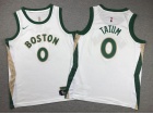 Youth Boston Celtics #0 Jayson Tatum White 2023-24 City Jersey