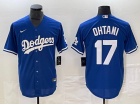 Los Angeles Dodgers #17 Shohei Ohtani Blue Cool Base Jersey