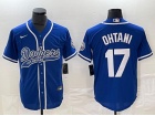 Los Angeles Dodgers #17 Shohei Ohtani Blue Baseball Jersey