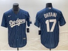 Los Angeles Dodgers #17 Shohei Ohtani Black Dodgers Baseball Jersey