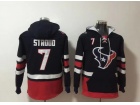 Houston Texans #7 C.J. Stroud Navy Blue with Pockets Hoodies