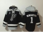 San Antonio Spurs #1 Victor Wembanyama Black Hoodie