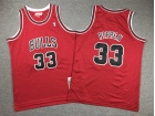 Youth Chicago Bulls #33 Scottie Pippen Red Throwback Jersey