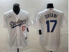 Los Angeles Dodgers #17 Shohei Ohtani White Gold Program Cool Base Jersey